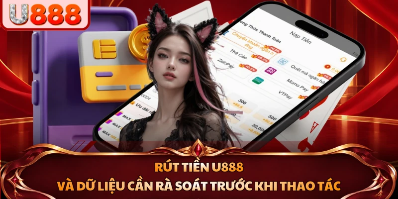 Rút tiền U888 và dữ liệu cần rà soát trước khi thao tác